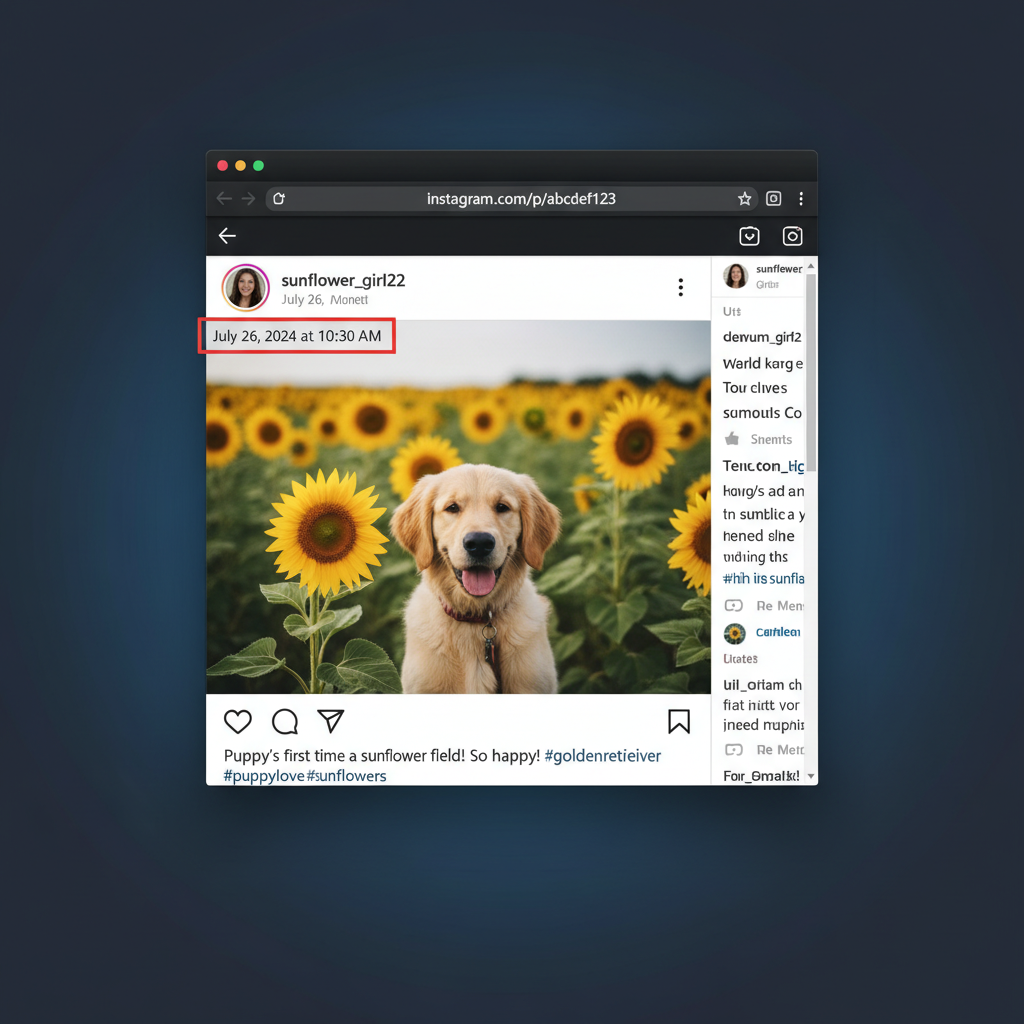 Steps: — how to see date on instagram post instead of week