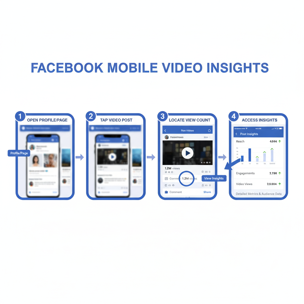 Desktop (Web Browser) — how to see video views on facebook