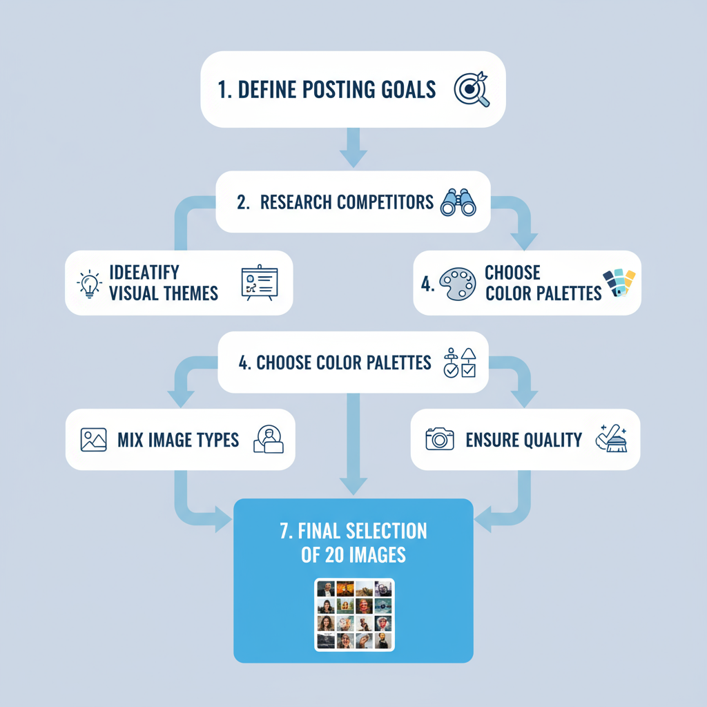 Research Competitor Image Styles — how to select 20 instagram images to post