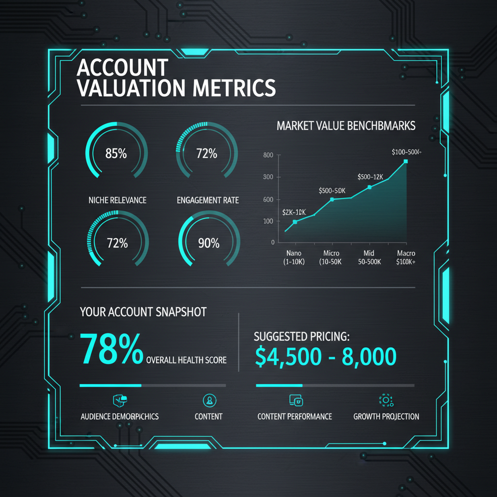 Determine Fair Market Value Using Follower and Engagement Benchmarks — how to sell your instagram account safely and profitably