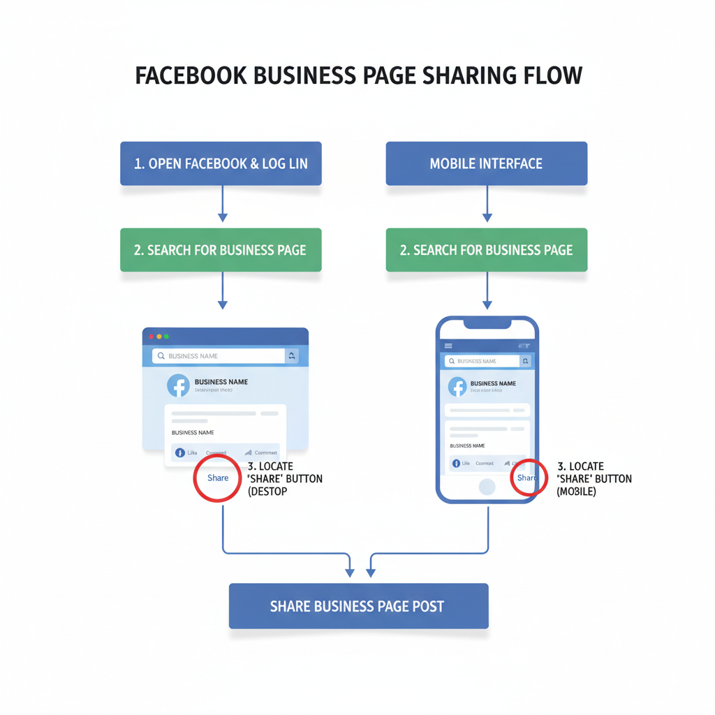 Log in to Facebook and Locate the Business Page — how to share a business page on facebook
