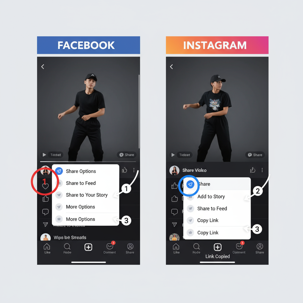Creating a Reel Directly in Facebook vs. Sharing from Instagram — how to share a reel on facebook
