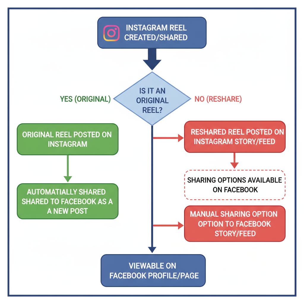 Automatic Sharing from Instagram to Facebook — how to share a reel on fb