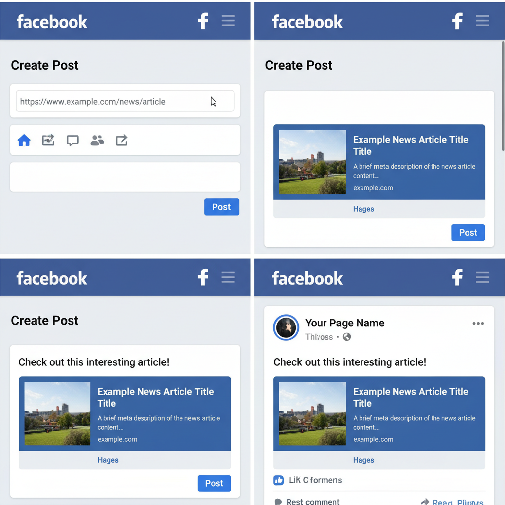 Using Compelling Thumbnail Images and Meta Descriptions — how to share external links on facebook effectively