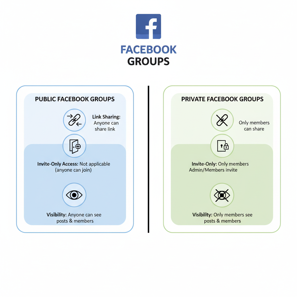 Share a Public Facebook Group via Link — how to share group in facebook