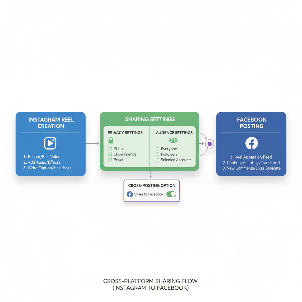 Ensure Accounts Are Linked via Meta Accounts Center — how to share instagram reels on facebook