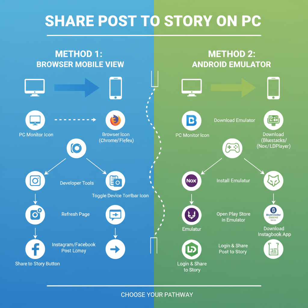 Checking if Story Sharing Is Available on the Browser Version — how to share posts to story on instagram pc