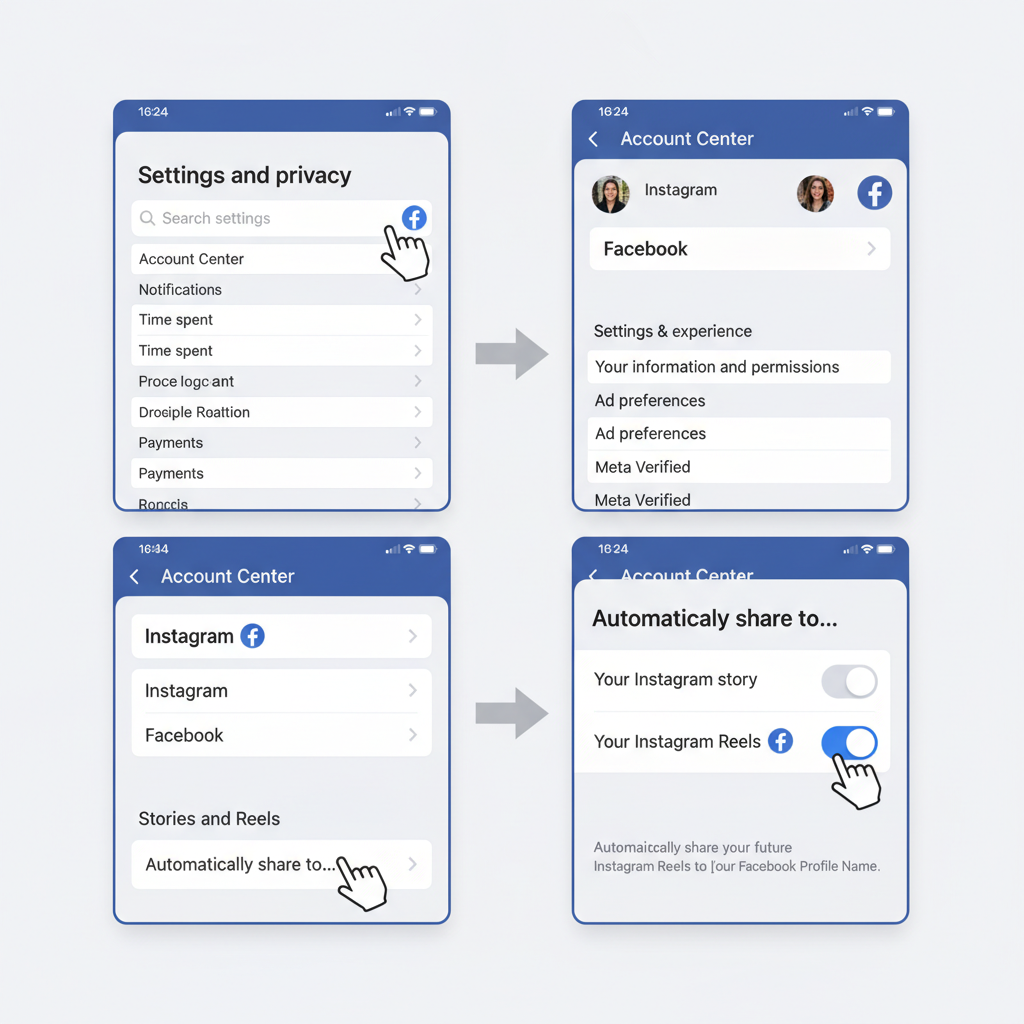 Manually Share a Reel to Facebook from Your Feed — how to share reels to facebook for maximum reach