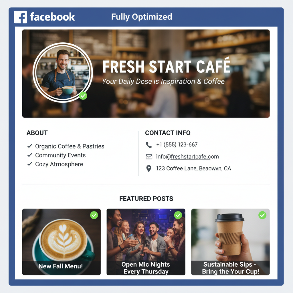 Key Optimization Elements — how to share your business facebook page