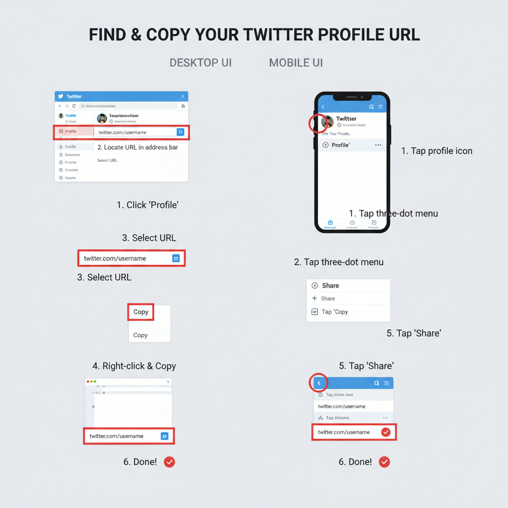 On Mobile — how to share your twitter profile effectively