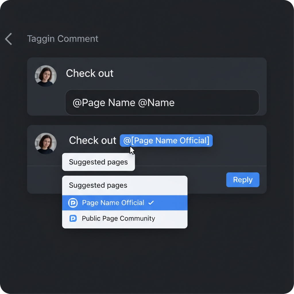 Tagging on Mobile (Step-by-Step) — how to tag a facebook page