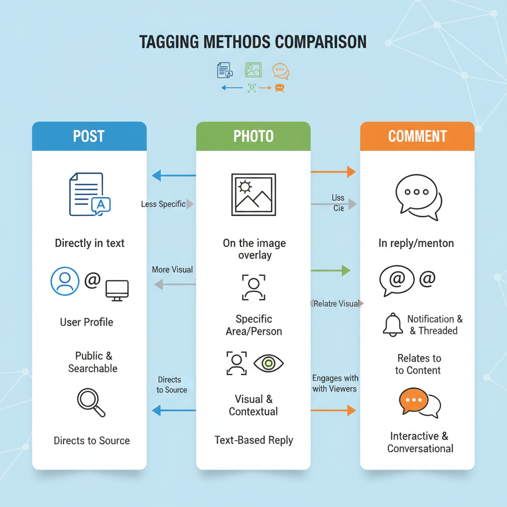 On Mobile (Facebook App) — how to tag people in a comment on facebook