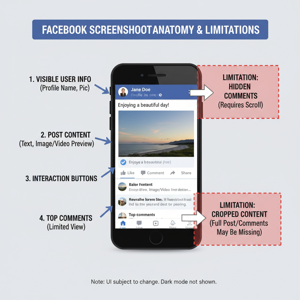 Using Snipping Tool / Snip & Sketch — how to take a screenshot in facebook