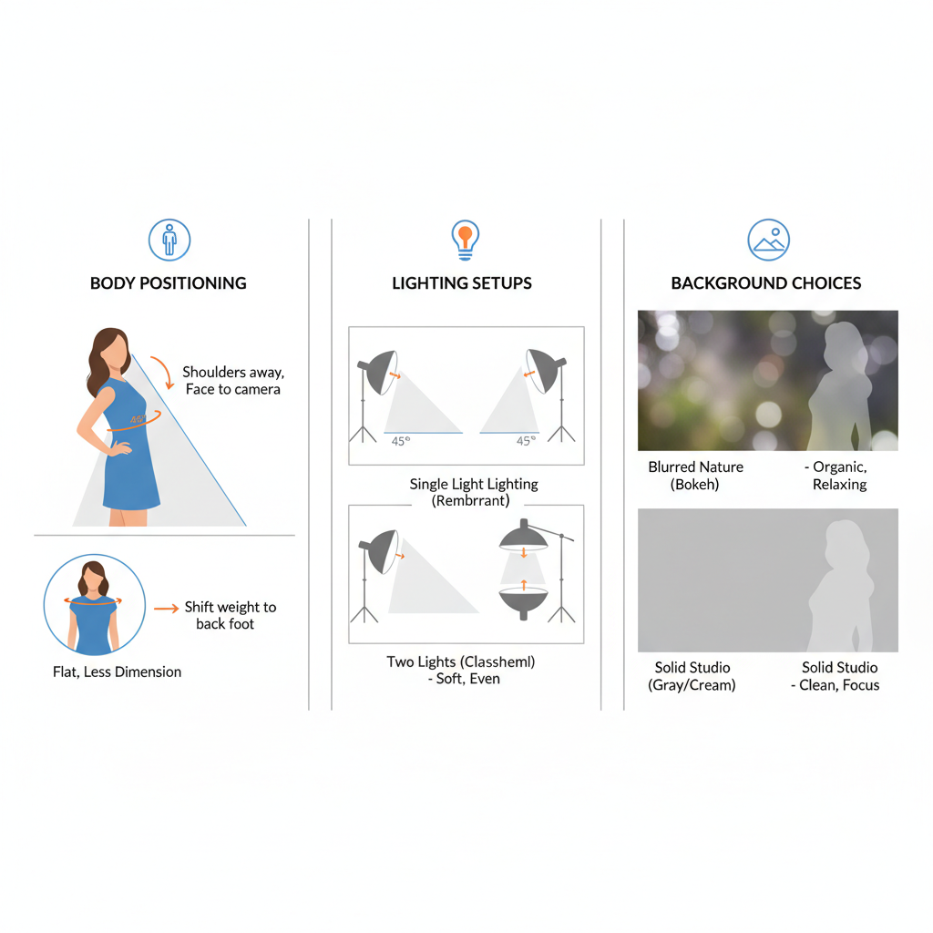 Body Positioning for the Perfect 3/4 Angle — how to take stunning three quarter photos
