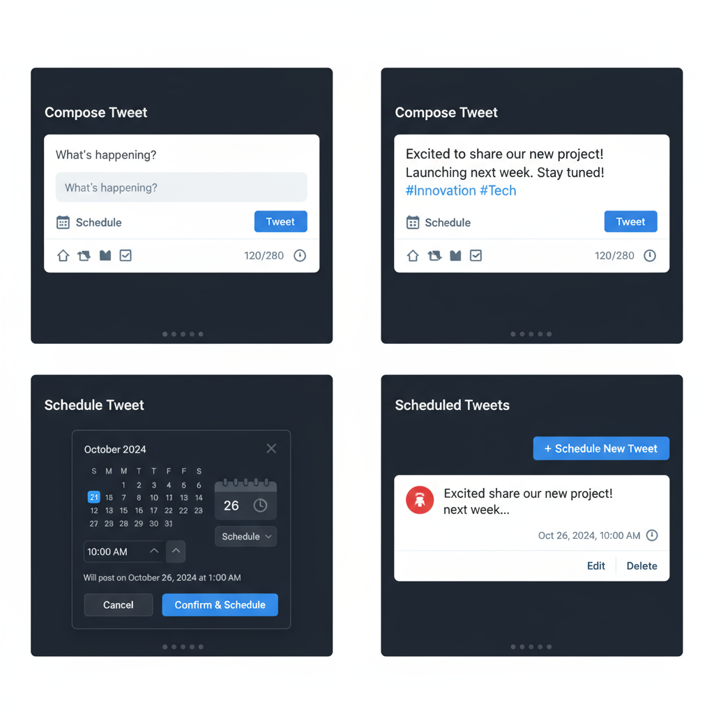 Creating a Content Calendar for Twitter — how to use a tweet scheduler to boost your twitter growth