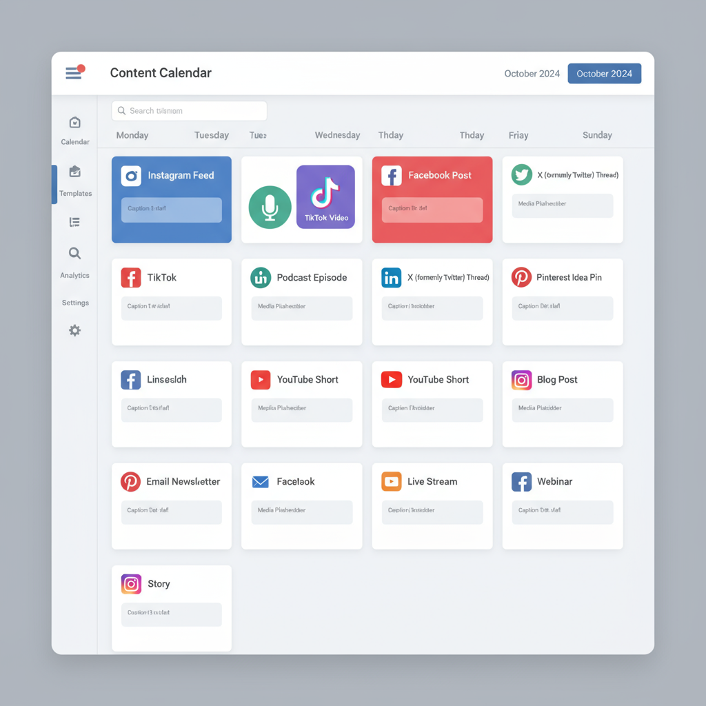 Identify Your Target Platform — how to use blank social media templates