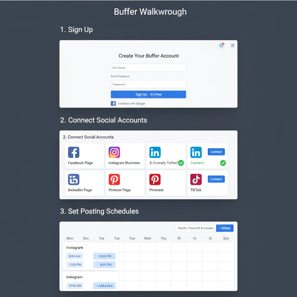 Choose the Right Posting Schedule for Each Platform — how to use buffer to schedule posts