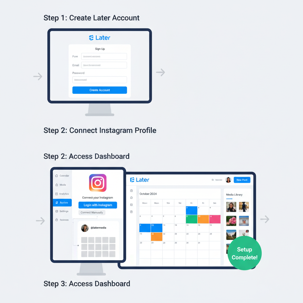 Quick Setup Guide — how to use later for instagram story scheduling