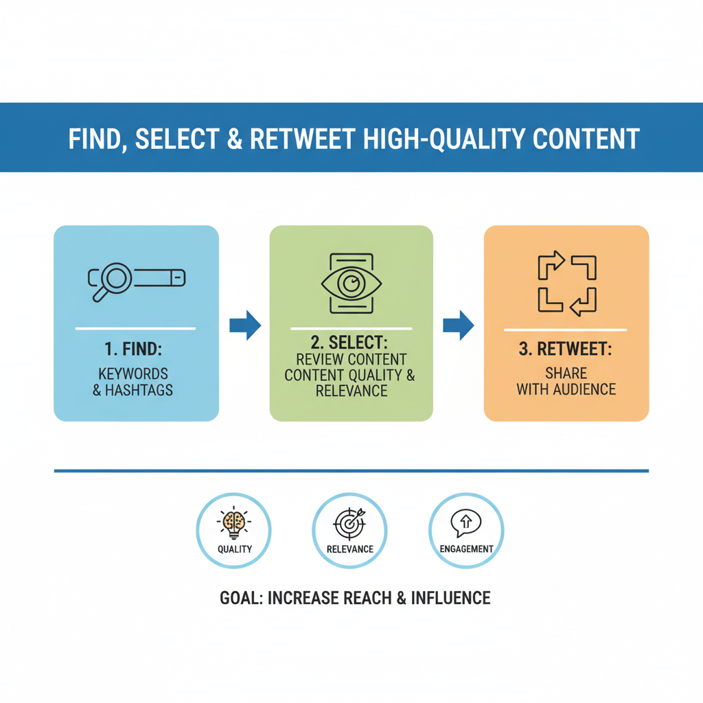 Finding and Retweeting High-Quality, Relevant Content — how to use retweets on twitter to boost engagement