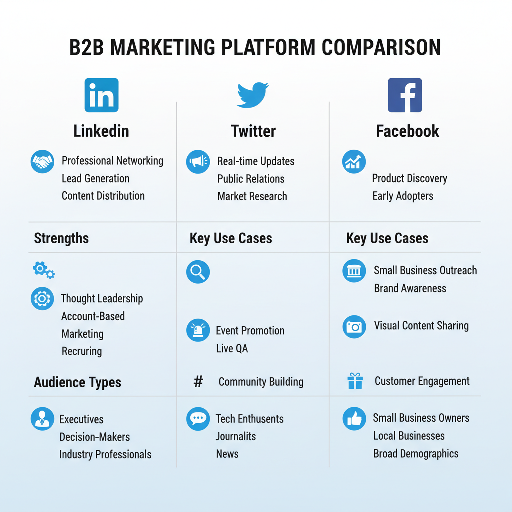 Choose the Right Platforms for B2B Marketing — how to use social media for b2b marketing