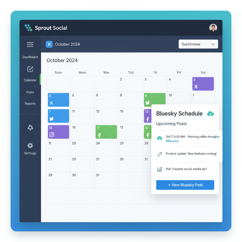 How to Connect a Bluesky Account to Sprout Social — how to use sprout social to manage bluesky