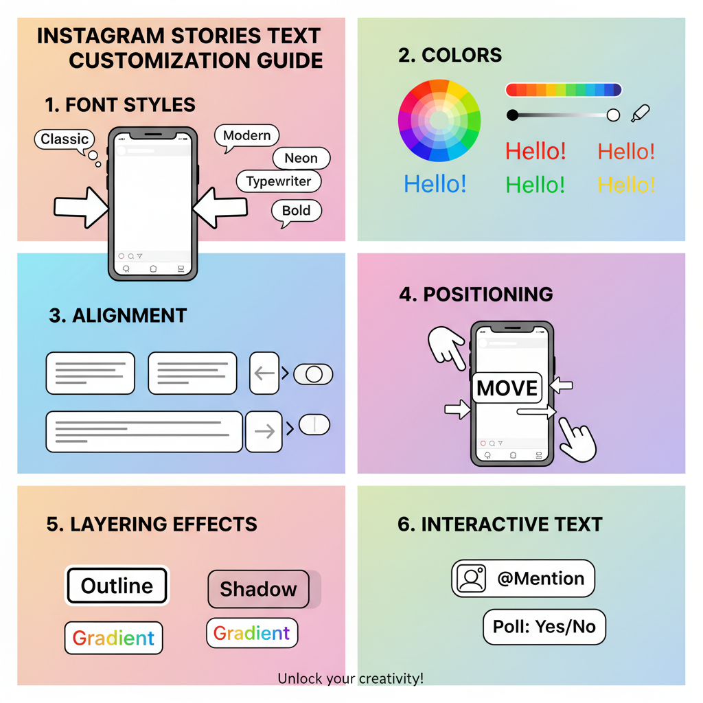 Customizing Text in Instagram Stories — how to use the instagram text bar effectively