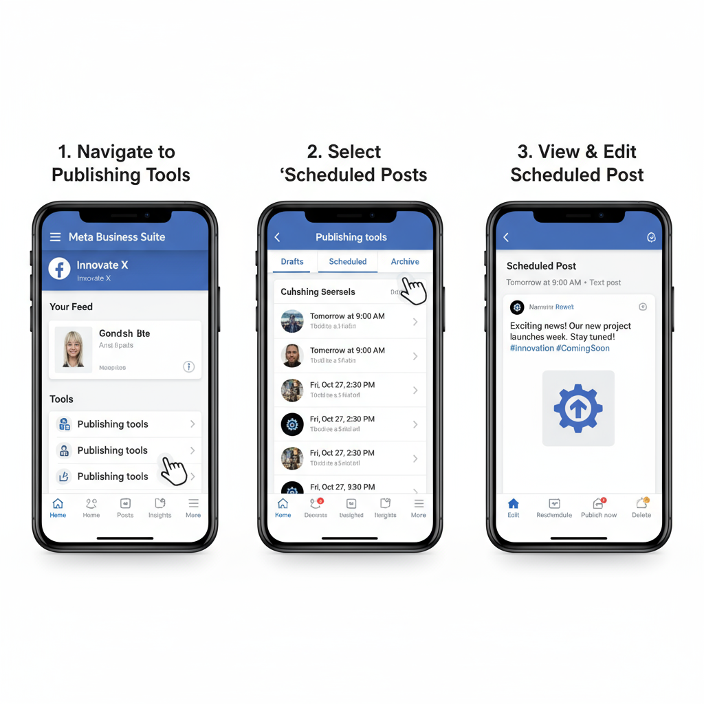 Accessing Scheduled Posts via the “Planner” Tab — how to view scheduled posts on facebook