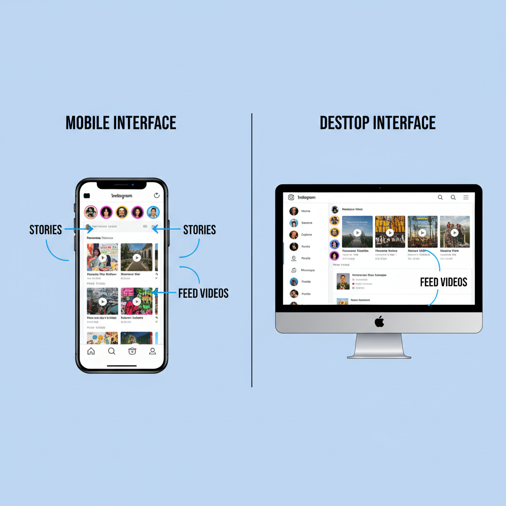 Navigating Feed Videos — how to watch instagram videos