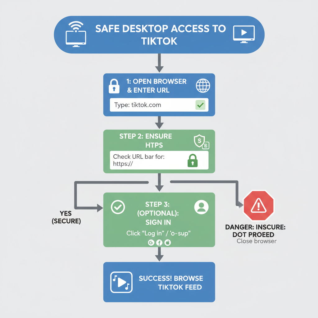 Steps to Secure Browser Access: — how to watch tiktoks on browser
