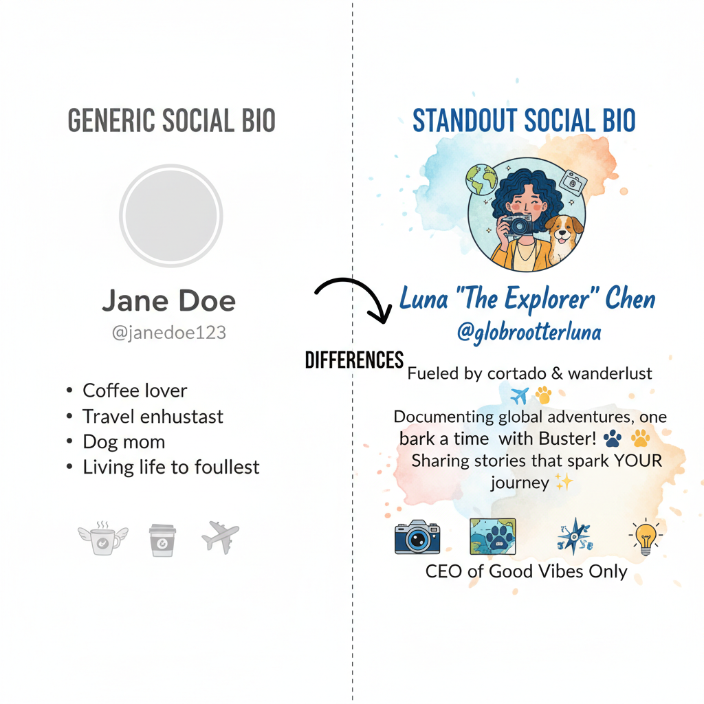 Choose a Compelling Opening Hook — how to write a powerful social bio