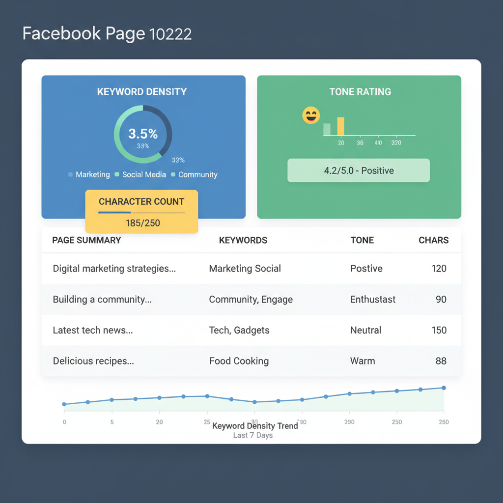 Identify Your Target Audience and Tone of Voice — how to write a short summary for a facebook page
