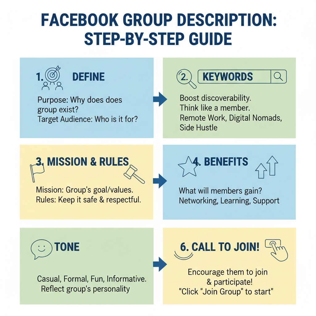 Clearly State the Group’s Mission and Value Proposition — how to write an effective facebook group description