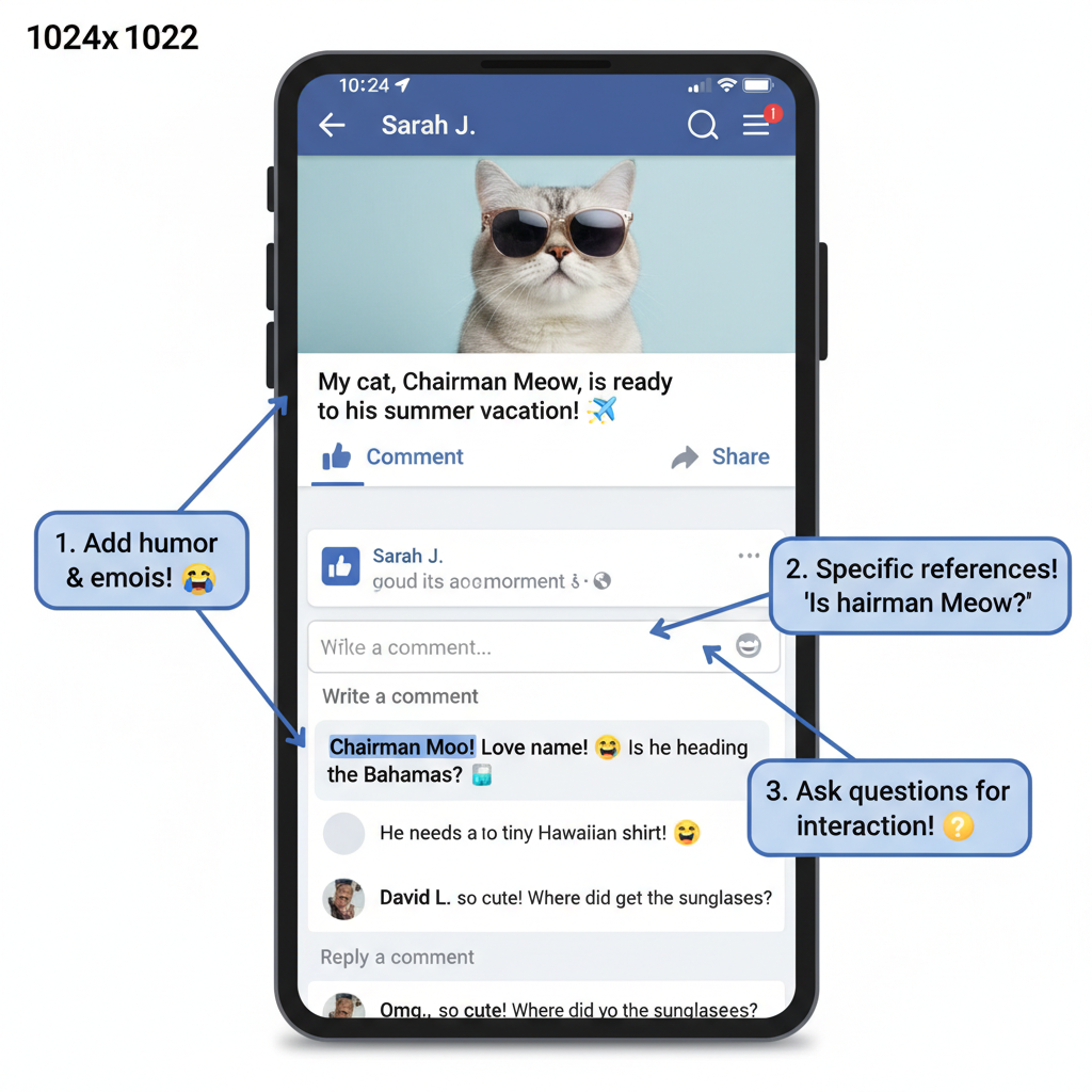 Using Positive, Relevant Language — how to write engaging pic comments on facebook