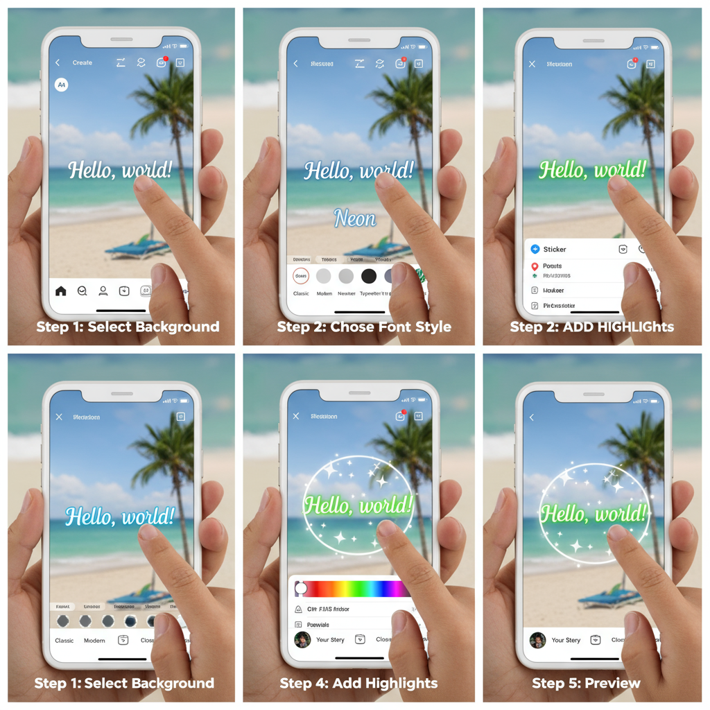 Enhancing Readability with Backgrounds and Highlights — how to write in instagram story effectively