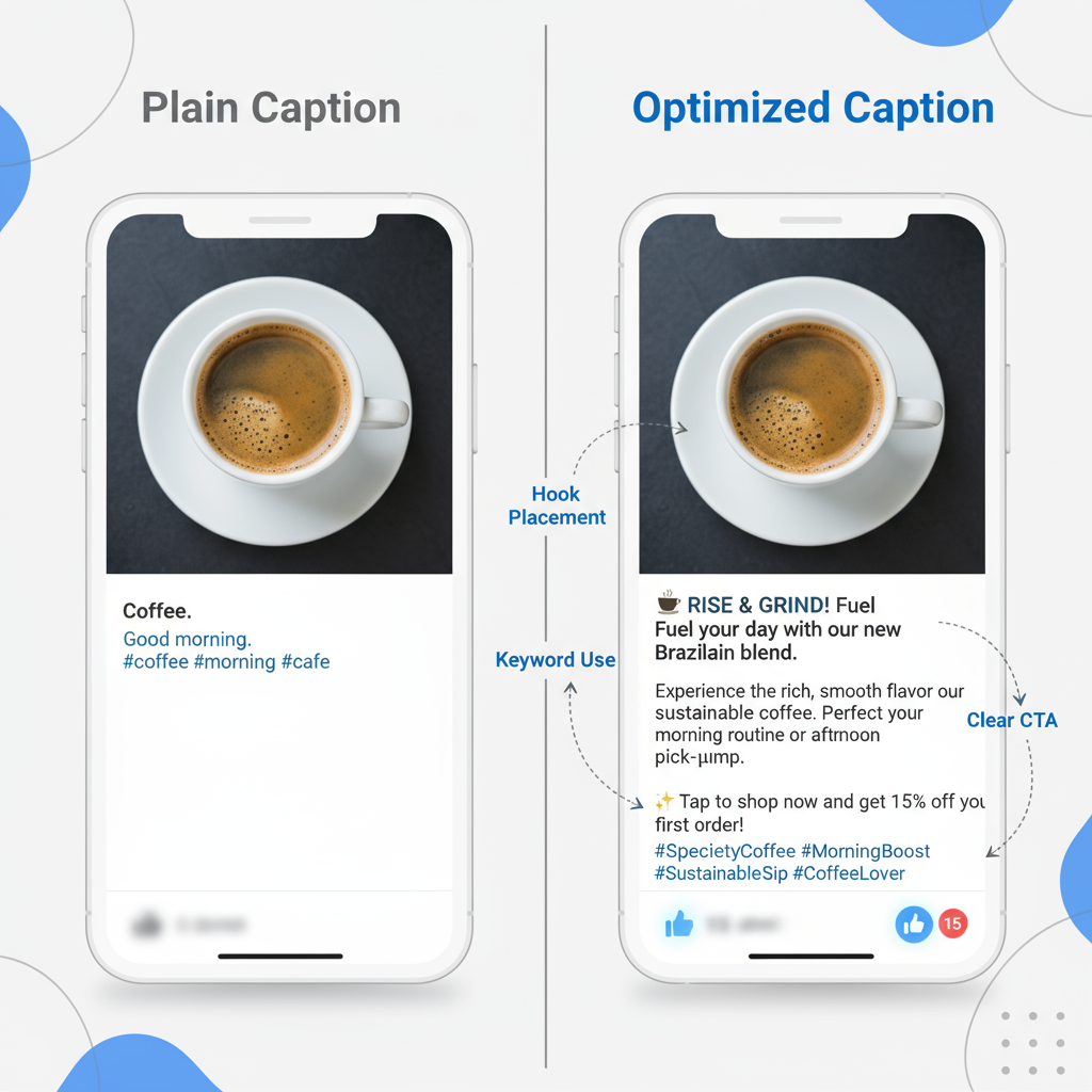 Start With a Strong Hook in the First Sentence — how to write the perfect caption for social media