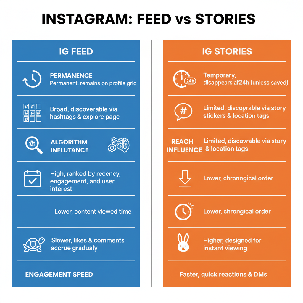 3. Direct Links for Certain Accounts — ig feed vs stories