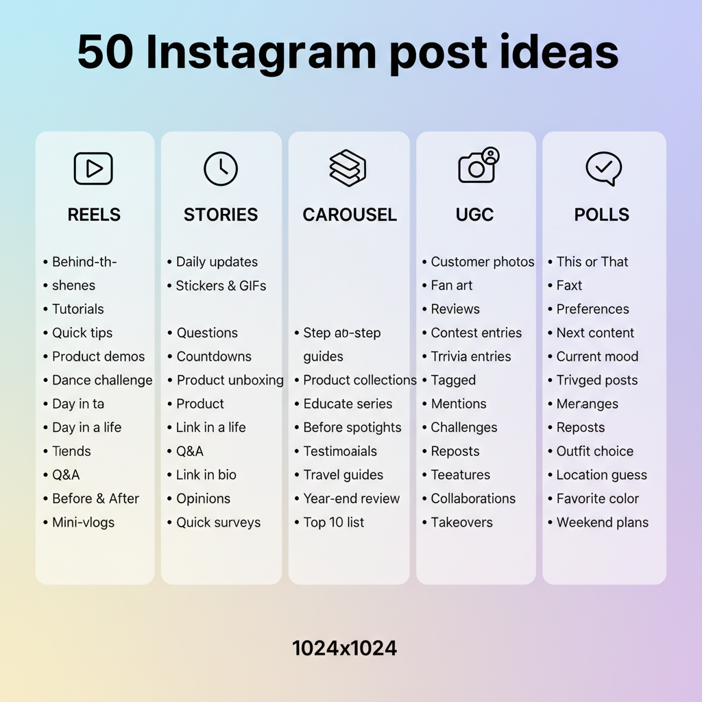 50 IG Post Ideas to Increase Engagement — ig post ideas