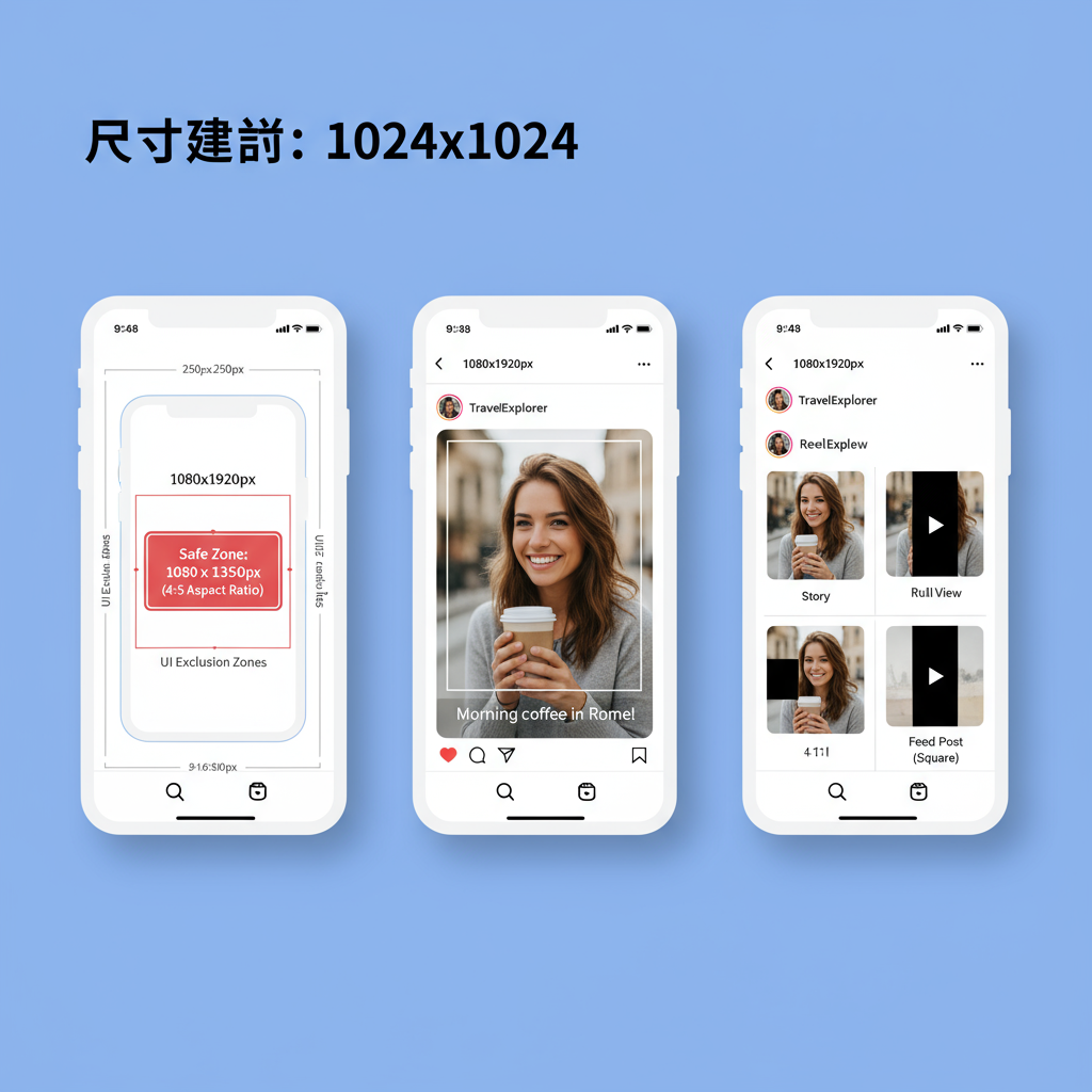 IG尺寸指南：2024年Instagram照片與影片規格 — ig sizes guide 2024