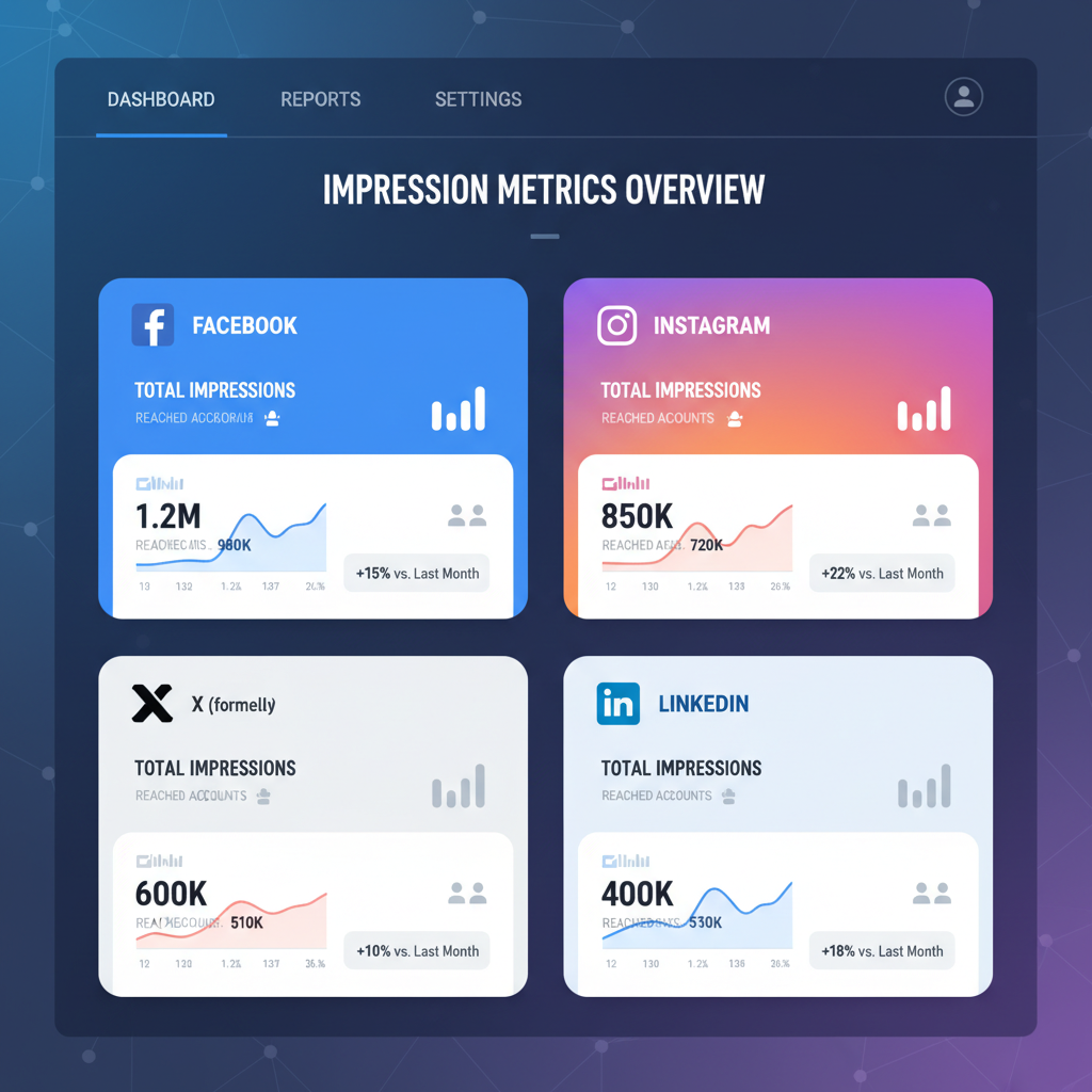 LinkedIn — impressions definition social media