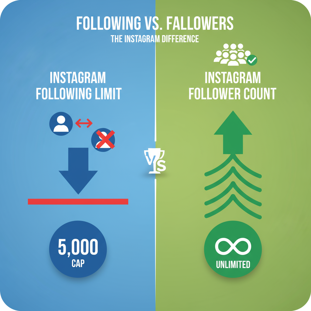 Understanding Instagram's Following vs Followers Limit — increase instagram following maxed at 5000