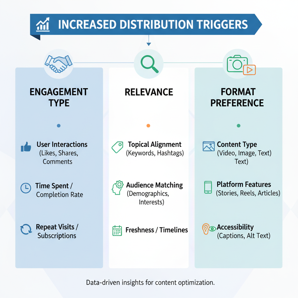 Factors Triggering Increased Distribution — increased distribution facebook meaning