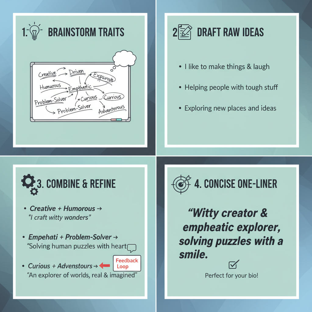 How to Craft a Compelling One-Liner That Captures Your Vibe — instagram about me template ideas