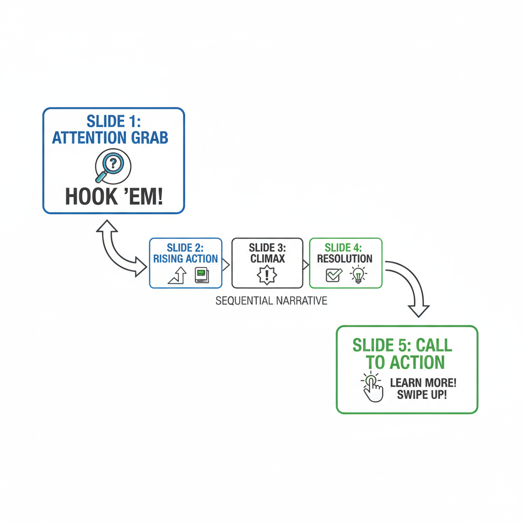 Leverage Arrows, Shapes, and Other Visual Cues — instagram carousel design tips