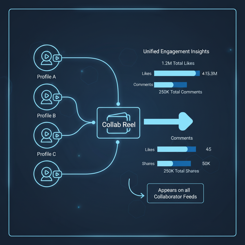 How Collab Posts Appear and Insights Tracking — instagram collab feature multiple collaborators reels