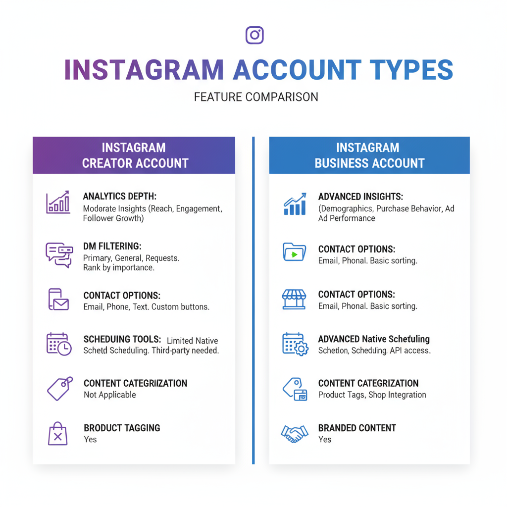 Enhanced Direct Message Filtering — instagram creator vs business account
