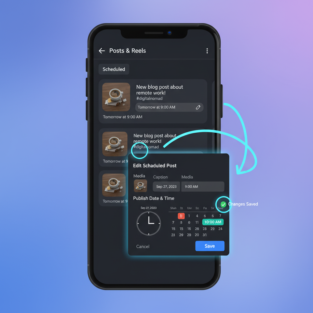 Steps to Edit Scheduled Posts via Meta Business Suite — instagram edit scheduled post