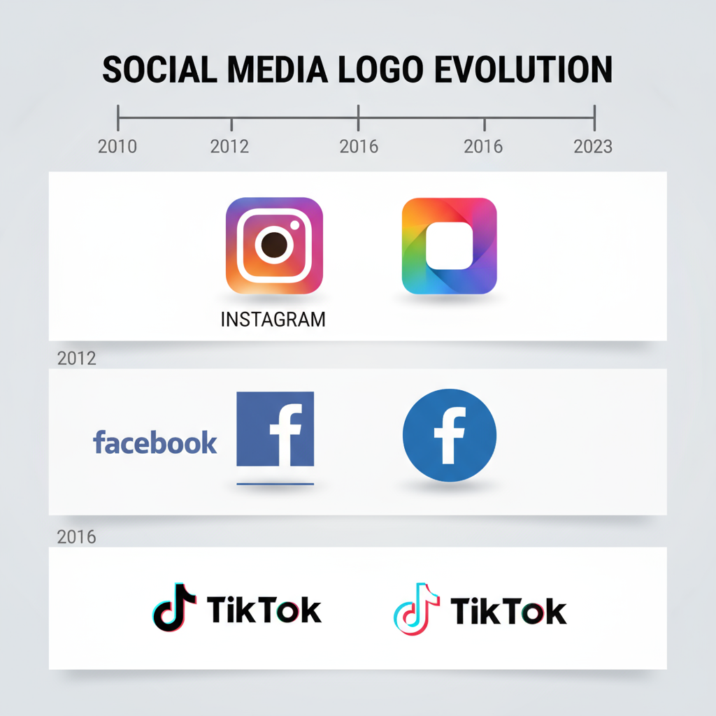 Major Redesigns: Instagram’s Journey — instagram facebook tiktok logo evolution branding impact