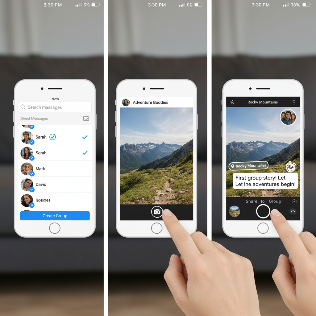 Step-by-Step — instagram group chat story guide