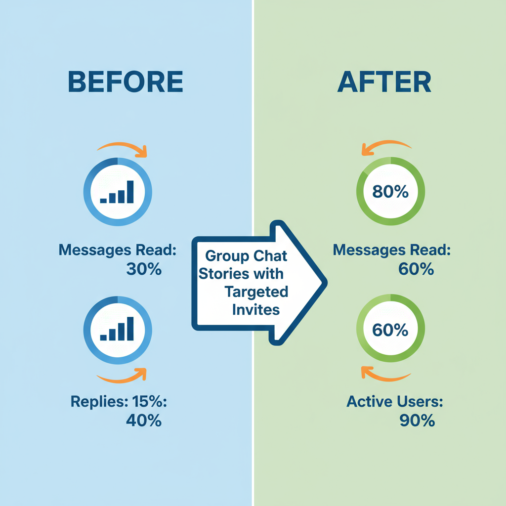 Tracking Engagement with Group Story Insights — instagram group chat story guide