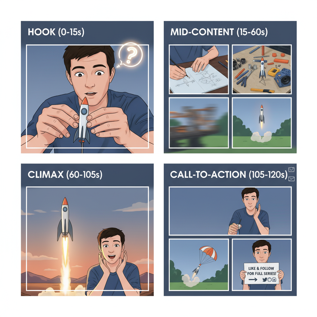 Sample 120-second Reel structure: — instagram max reel length guide